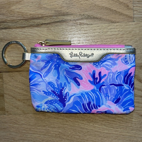 Lilly Pulitzer ID Holder Wallet Keychain- “Shade Seekers” - Picture 4 of 9